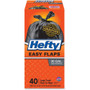 Hefty Easy Flaps 30-gallon Large Trash Bags - Large Size - 30 gal Capacity - 33" Length x 30" Width x 0.85 mil (22 Micron) Thickness - Drawstring Closure - Black