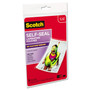 Scotch Self-Sealing Laminating Pouches, 9.5 mil, 4.38" x 6.38", Gloss Clear, 5/Pack