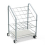 Safco Wire Roll/Files, 20 Compartments, 18w x 12.75d x 24.5h, Gray