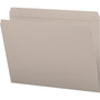 Smead Reinforced Top Tab Colored File Folders, Straight Tabs, Letter Size, 0.75" Expansion, Gray, 100/Box