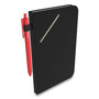 TRU RED Medium Starter Journal, 1-Subject, Narrow Rule, Black Cover, (192) 8 x 5 Sheets