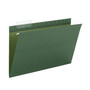 Smead TUFF Hanging Folders with Easy Slide Tab, Legal Size, 1/3-Cut Tabs, Standard Green, 20/Box