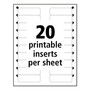 Avery The Mighty Badge Name Badge Holder Kit, Horizontal, 3 x 1, Inkjet, Silver, 10 Holders/ 80 Inserts