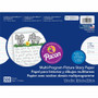 Pacon Multi-program Picture Story Paper - 0.50" Ruled - 4.25" Picture Story Space - Unruled Margin - 12" x 9" Sheet Size - Assorted Chipboard Cover