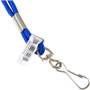 SICURIX Rope Lanyard, Metal Hook Fastener, 36" Long, Nylon, Blue