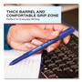Paper Mate Write Bros. Grip Ballpoint Pen, Stick, Medium 1 mm, Red Ink, Red Barrel, Dozen