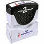 Cosco Pre-inked For Deposit Only Message Stamp - Message Stamp - FOR DEPOSIT ONLY - 50000 Impression(s) - Red, Blue - Rubber