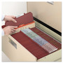 Smead 6-Section Pressboard Top Tab Pocket Classification Folders, 6 SafeSHIELD Fasteners, 2 Dividers, Letter Size, Red, 10/Box
