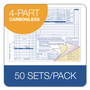 TOPS Auto Repair Four-Part Order Form, Four-Part Carbonless, 11 x 8.5, 50 Forms Total
