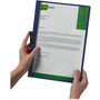 Durable DuraClip Report Cover, Clip Fastener, 8.5 x 11, Clear/Dark Blue, 25/Box