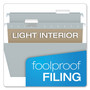 Pendaflex Colored Hanging Folders, Letter Size, 1/5-Cut Tabs, Gray, 25/Box