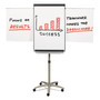 Quartet Prestige 2 Mobile Presentation Easel with Extendable Easel Pad Arms, 36" x 24", White Surface, Black/Gray Metal/Plastic Frame