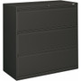 HON Brigade 800 H893 Lateral File - 40.9" Height x 42" Width x 18" Depth - 3 - Finish: Charcoal