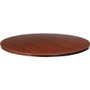 Lorell Essentials Conference Tabletop - Laminated Round, Mahogany Top - Contemporary Style - 41.38" Table Top Width x 41.38" Table Top Depth x 1" Table Top Thickness - Conferencing - Assembly Required