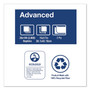 Tork Advanced Dinner Napkins, 2-Ply, 15" x 17", 1/8 Fold, White, 100/PK, 28 PK/CT (TRKNP528PA) View Product Image