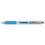 Pilot B2P Bottle-2-Pen Recycled Ballpoint Pen, Retractable, Medium 1 mm, Red Ink, Translucent Blue Barrel, Dozen