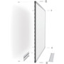 Prestige 2 Total Erase Whiteboard, 48 X 36, Aluminum Frame (QRTTE544AP2)