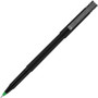 uniball Roller Ball Pen, Stick, Fine 0.7 mm, Green Ink, Black/Green Barrel, Dozen (UBC60104) View Product Image