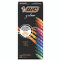 BIC Gel-ocity Quick Dry Gel Pen, Retractable, Fine 0.7 mm, Assorted Ink and Barrel Colors, Dozen BICRGLCGA11AST