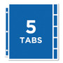 Avery Protect 'n Tab Top-Load Clear Sheet Protectors w/Five Tabs, Letter
