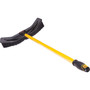 Rubbermaid Commercial Maximizer Push-to-Center Broom, Poly Bristles, 18 x 58.13, Steel Handle, Yellow/Black