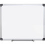MasterVision Porcelain Value Dry Erase Board, 36" x 48", White Surface, Satin Aluminum Frame