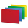 Smead Colored File Jackets with Reinforced Double-Ply Tab, Straight Tab, Letter Size, Assorted Colors, 100/Box