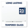 Quartet Brilliance Glass Dry-Erase Boards, 48" x 36", White Surface