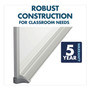 Quartet Whiteboard - 48" (4 ft) Width x 72" (6 ft) Height - White Melamine Surface - Silver Aluminum Frame - Horizontal