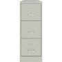Lorell Fortress Series 22" Commercial-Grade Vertical File Cabinet - 15" Width x 22" Depth x 40.2" Height - 3 x Drawer(s) for File - Letter - Vertical - Ball-bearing Suspension, Removable Lock, Pull Handle, Wire Management - (LLR42298)
