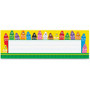 Trend Colorful Crayons Name Plates - 9.5" Width x 2.9" Height - Rectangular Shape - Assorted