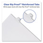 Avery Preprinted Legal Exhibit Side Tab Index Dividers, Allstate Style, 10-Tab, 2, 11 x 8.5, White, 25/Pack
