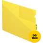 Pendaflex Poly End Tab Out Guides - 50 x Divider(s) - 9.5" - Letter - 8.50" Width x 11" Length - Yellow Polypropylene Divider