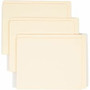 Smead Letter Recycled End Tab File Folder - 8 1/2" x 11" - 3/4" Expansion - 11 pt. - 2 Plys - Manila