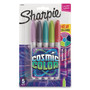 Sharpie Cosmic Color Permanent Markers, Medium Bullet Tip, Assorted Cosmic Colors, 5/Pack (SAN2010953) View Product Image