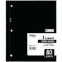 Mead Neatbook One-subject Notebook - 80 Sheets - Ruled Margin - 8" x 10 1/2" Sheet Size - White Paper - Green, Blue, Red, Light Blue Cover
