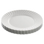 WNA Classicware Plastic Dinnerware, Plates, 9" dia, White, 12/Bag, 15 Bags/Carton (WNARSCW91512W) View Product Image