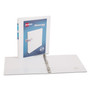 Avery Showcase Economy View Binders with Slant Rings, 3 Rings, 0.5" Capacity, 11 x 8.5, White