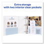 Avery Showcase Economy View Binders with Slant Rings, 3 Rings, 0.5" Capacity, 11 x 8.5, White