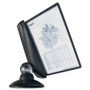 Durable SHERPA Motion Desk Reference System, 10 Panels, Black Borders