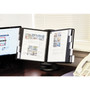 Durable SHERPA Motion Desk Reference System, 10 Panels, Black Borders
