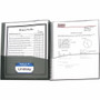 C-Line Letter Portfolio - 8 1/2" x 11" - 8 Internal, Front Pocket(s) - Smoke, Clear - Heavy Duty, Archival-safe