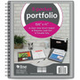 C-Line Letter Portfolio - 8 1/2" x 11" - 8 Internal, Front Pocket(s) - Smoke, Clear - Heavy Duty, Archival-safe