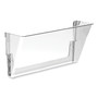 Storex Wall File, Letter Size, 13" x 4" x 7", Clear