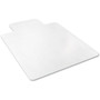 deflecto EconoMat Occasional Use Chair Mat for Low Pile Carpet, 45 x 53, Wide Lipped, Clear