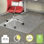 deflecto EconoMat Occasional Use Chair Mat for Low Pile Carpet, 45 x 53, Wide Lipped, Clear (DEFCM11232) View Product Image
