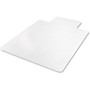 deflecto EconoMat Occasional Use Chair Mat for Low Pile Carpet, 45 x 53, Wide Lipped, Clear