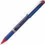 EnerGel EnerGel NV Liquid Gel Pens - 0.5 mm Fine Needle Pen Point - Red Ink - Gel-based - Blue Barrel - Metal Tip