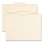 Smead Reinforced Tab Manila File Folders, 1/3-Cut Tabs: Center Position, Letter Size, 0.75" Expansion, 11-pt Manila, 100/Box