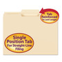Smead Reinforced Tab Manila File Folders, 1/3-Cut Tabs: Center Position, Letter Size, 0.75" Expansion, 11-pt Manila, 100/Box